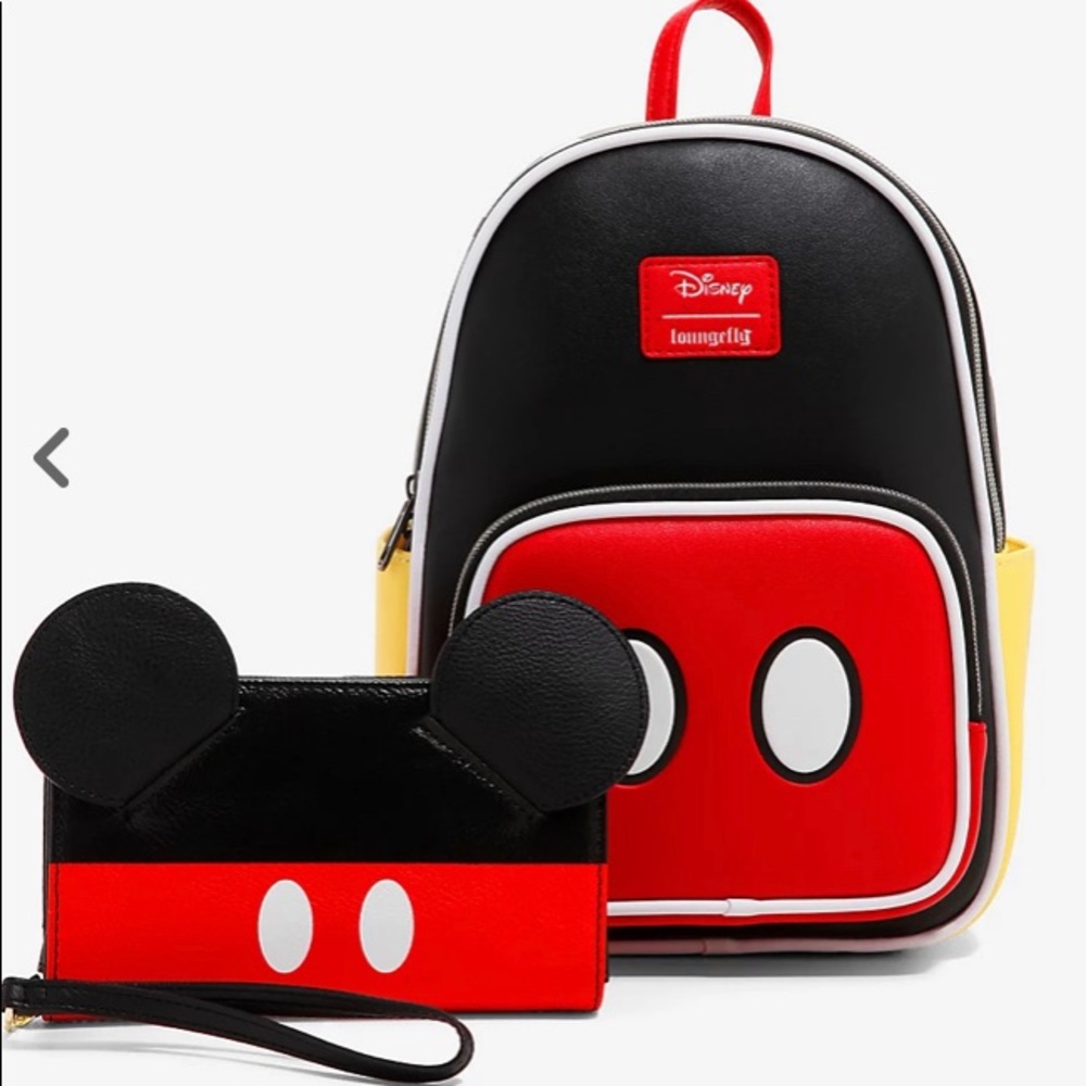Loungefly Mickey Mouse cosplay Mini backpack and wallet